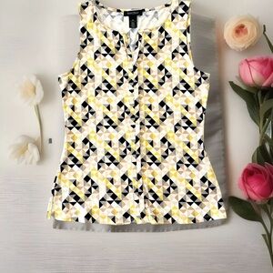 White House Black Market Sleeveless Womans Dress Shirt Size Small New